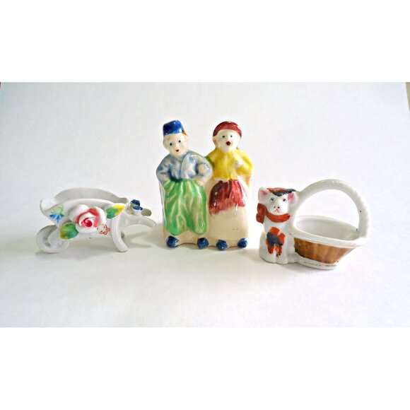 6 Miniature Vases 3 Occupied Japan & 3 Japan Collection - Picture 2 of 7